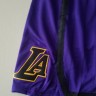 Баскетбольные шорты NBA Лос-Анджелес Лейкерс LA LAKERS фиолетовые в полоску 2018 SWINGMAN фото 4 &mdash; NBAform.ru