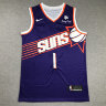 Баскетбольная майка NBA Финикс Санз № 1 Дэвин Букер фиолетовая SUNS 2023 SWINGMAN фото 3 &mdash; NBAform.ru