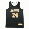 Баскетбольная майка NBA Лос Анджелес Лейкерс № 24 Коби Брайант черная Golden Edition 2024 SWINGMAN фото 1 &mdash; NBAform.ru