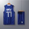 Детская баскетбольная форма NBA комплект шорты и майка Даллас Маверикс №77 Лука Дончич синий фото 2 &mdash; NBAform.ru