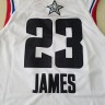 Баскетбольная майка NBA All Star Game 2019 № 23 Леброн Джеймс белая SWINGMAN фото 2 &mdash; NBAform.ru