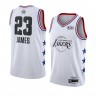 Баскетбольная майка NBA All Star Game 2019 № 23 Леброн Джеймс белая SWINGMAN фото 1 &mdash; NBAform.ru