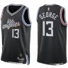 Баскетбольная майка NBA Лос-Анджелес Клипперс № 13 Пол Джордж SWINGMAN черная 2023 фото 1 &mdash; NBAform.ru